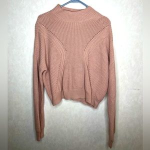 Kendall & Kylie Romantic Cable Knit Sweater